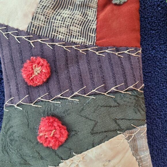 True Rustic Christmas Charm - Two Vintage Christmas Stockings From Quilt Pieces - Picture 4 of 16